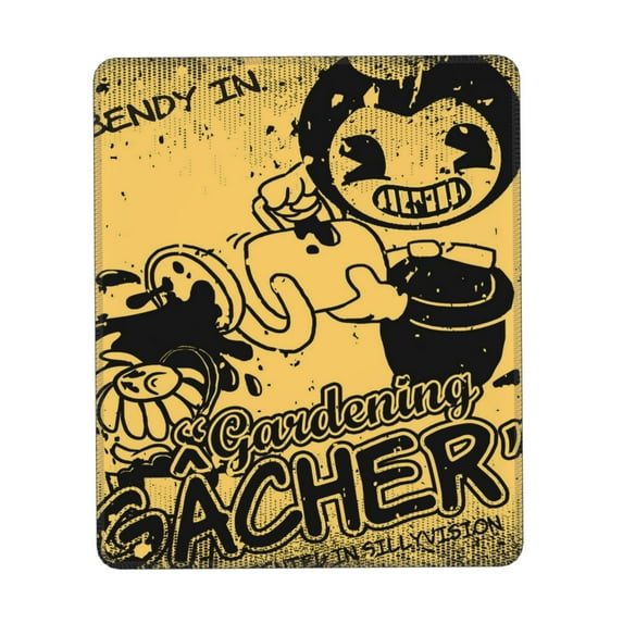 Bendy and The Ink Machine Mouse Pad, Computer Mouse Mat, Waterproof Non-Slip Rubber Base MousePads for Office Laptop 7 x 8.6 in