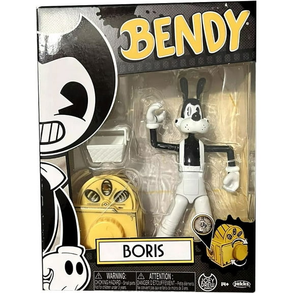 Bendy and the Ink Machine 5 inch Articulated Boris Action Figure with Picnic Basket & Projector Accessory for Teen Ages 14+