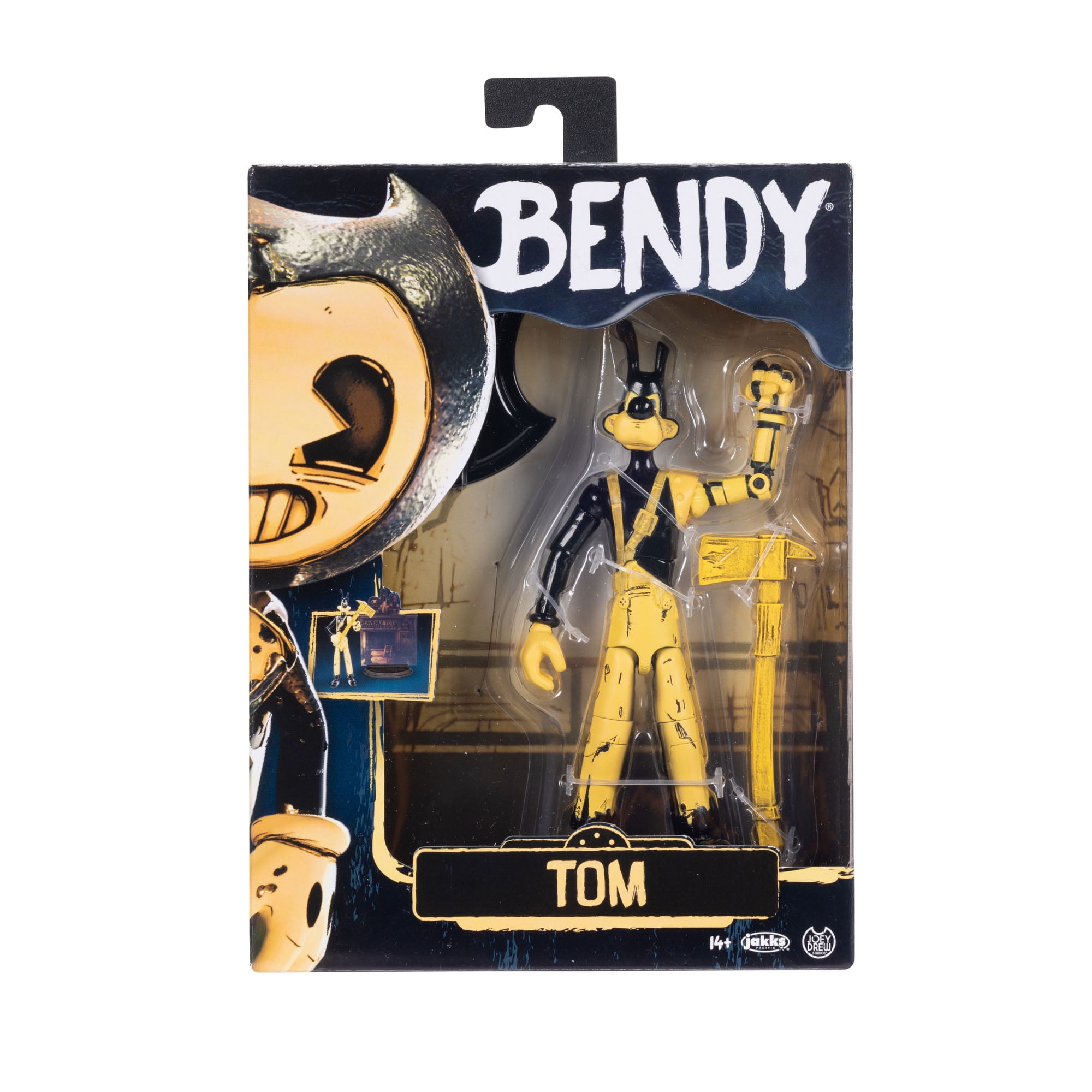 Bendy and the Ink Machine 5 inch Articulated Tom Action Figure with Axe Accessory For Teen Ages 14+