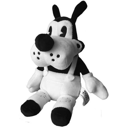 Bendy and the Ink Machine Boris the Wolf Plush Stuffed Animal, Classic Overalls, Ages 3+, 12 Inches