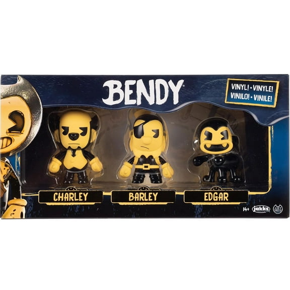 Bendy and the Ink Machine Charley, Barley & Edgar Mini Vinyl Figure 3-Pack Set