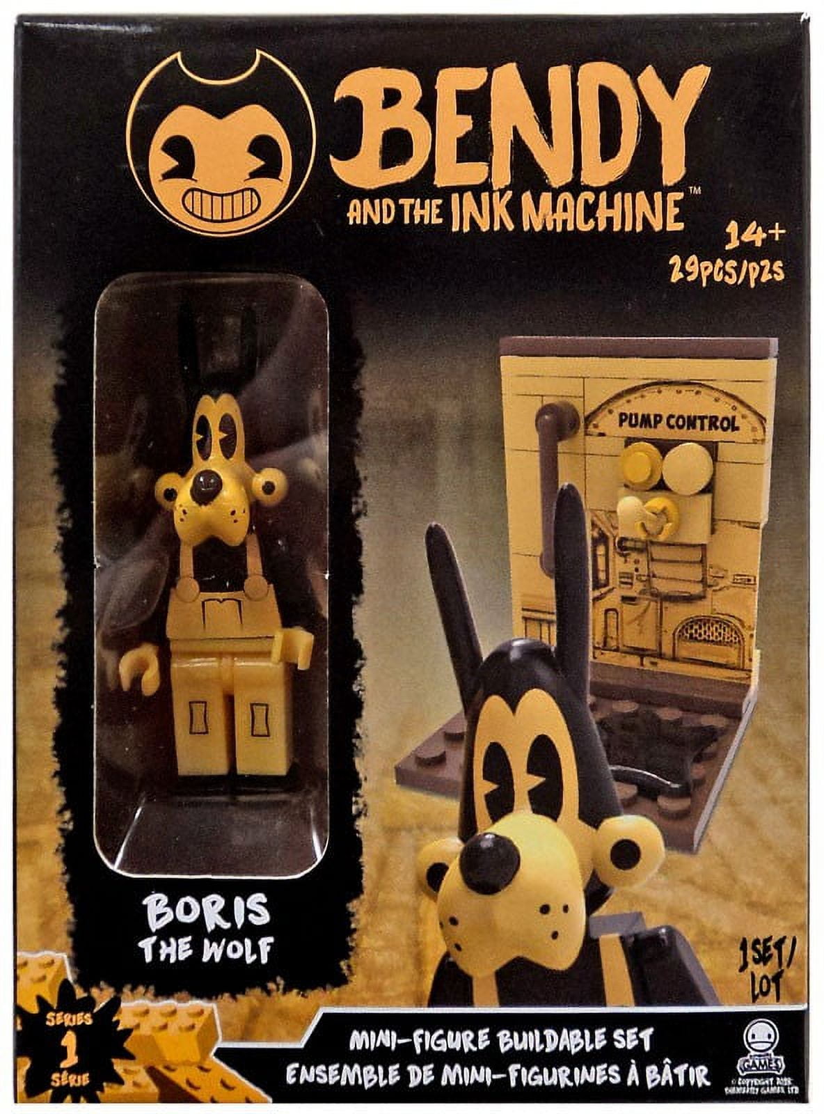 6Pcs Bendy and the ink Machine Buildable Figs Bendy and Boris the Wolf