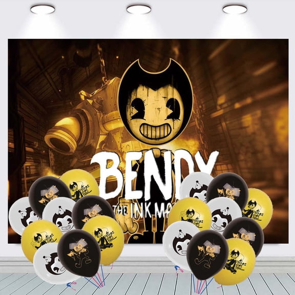 Bendy and the Ink Machine Party Decorations Backdrop Banner Balloons Taspestry Wall Decor Background Poster Decor Supplies