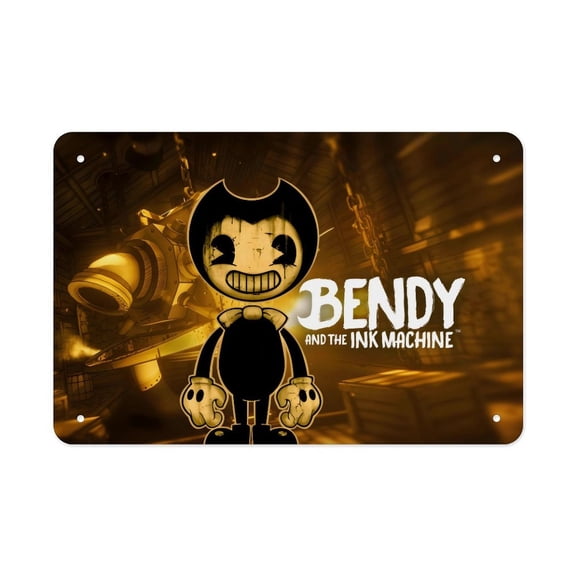 Bendy and the Ink Machine-theme Metal SignPersonalized Metal Sign Wall Decor for fans,friends,family and Lovers Gifts 8x12 Inch