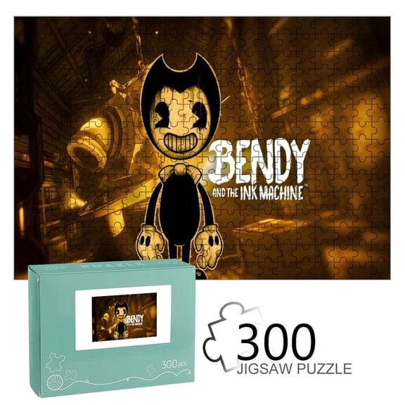 Bendy and the Ink Machine-themed Wooden jigsaw Puzzle for home Decoration or gift for fans friend,family.300pc