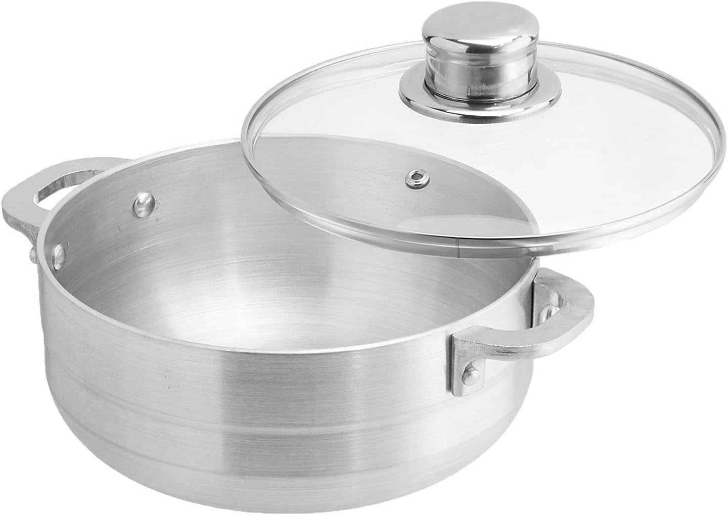 Bene Casa 17280 #7 aluminum caldero with lid.