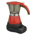 thumbnail image 1 of Bene Casa - Electric Espresso Maker 1-3 Cup Red, Cafetera Electrica Roja de 3 Tasa Model BC-95514., 1 of 8