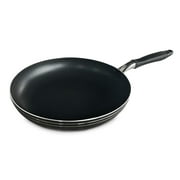Bene Casa Fry Pan Aluminum Non-Stick, Silver Black 10