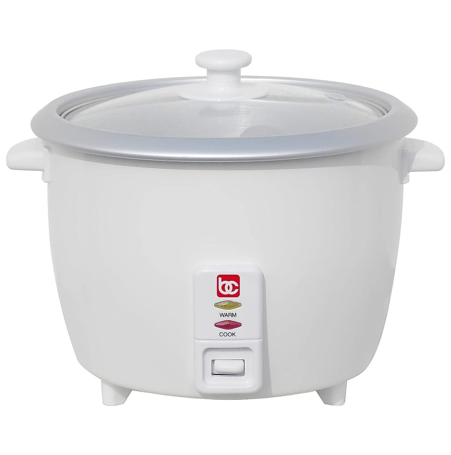 Bene Casa Rice Cooker with Glass Lid Includes Nonstick Aluminum