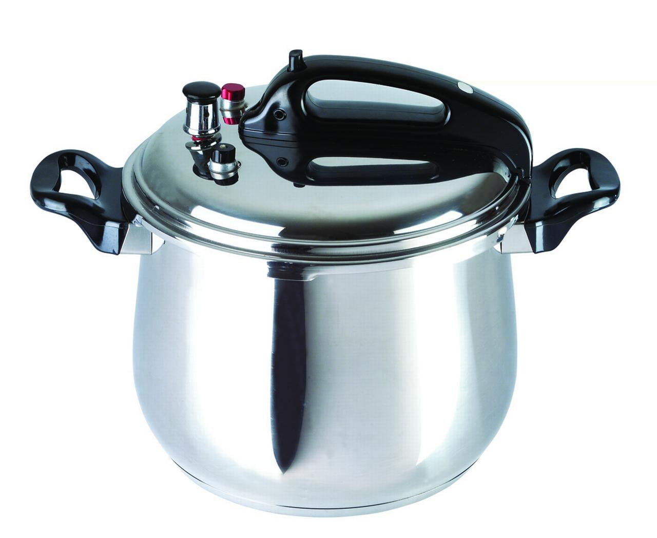 Bene Casa Stainless Steel Pressure Cooker 9.5 Quarts Features Sure lock Lid System with Airtight Seal and Pressure Release Valve Dishwasher Safe Walmart