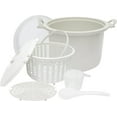 thumbnail image 1 of Bene Casa White Plastic Steamer 12 cups, 1 of 9