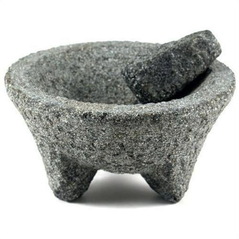 Bene Casa granite mortar and pestle set, 8.5-inch diameter, high-quali