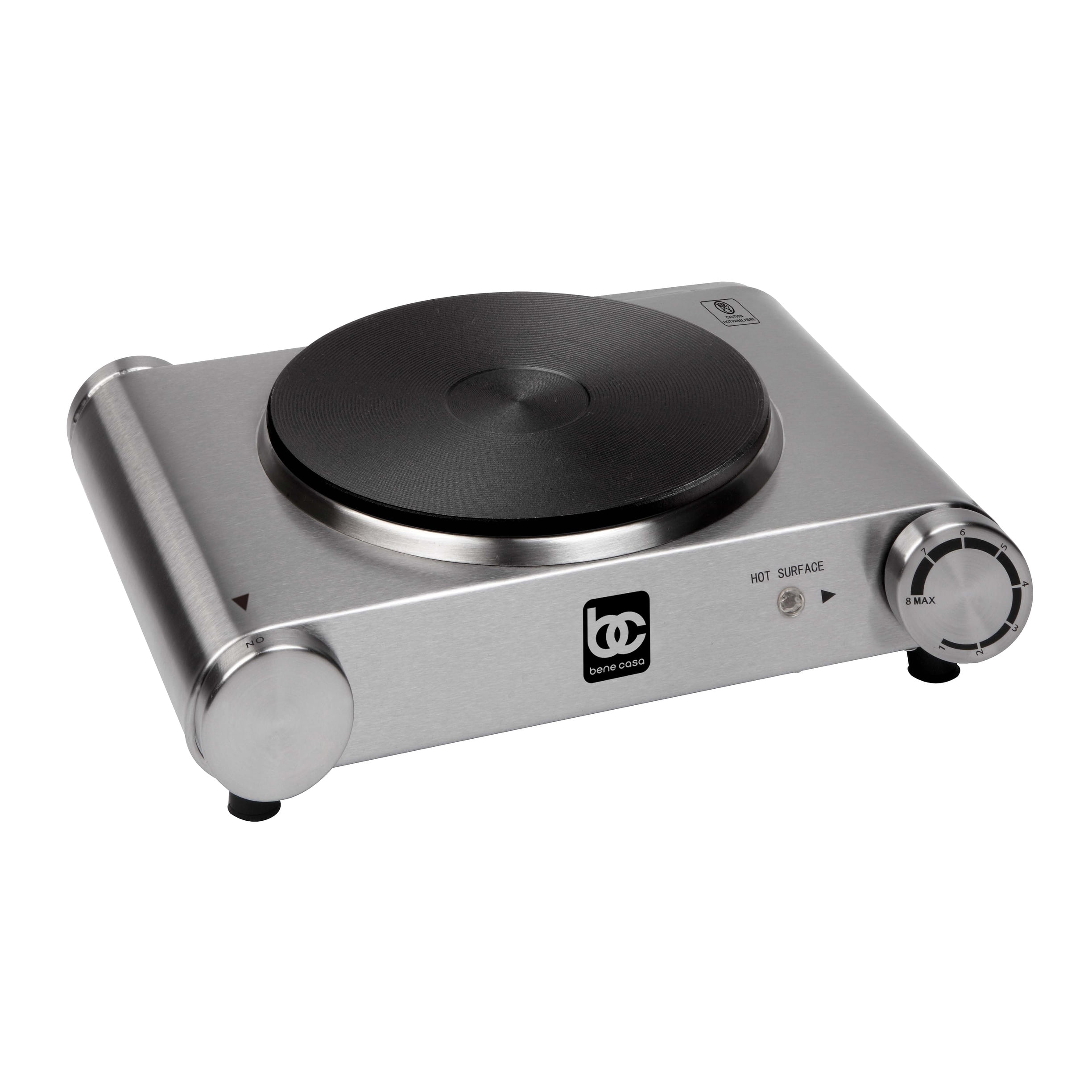 Bene Casa stainlesssteel single burner, 1500watt single burner, cast