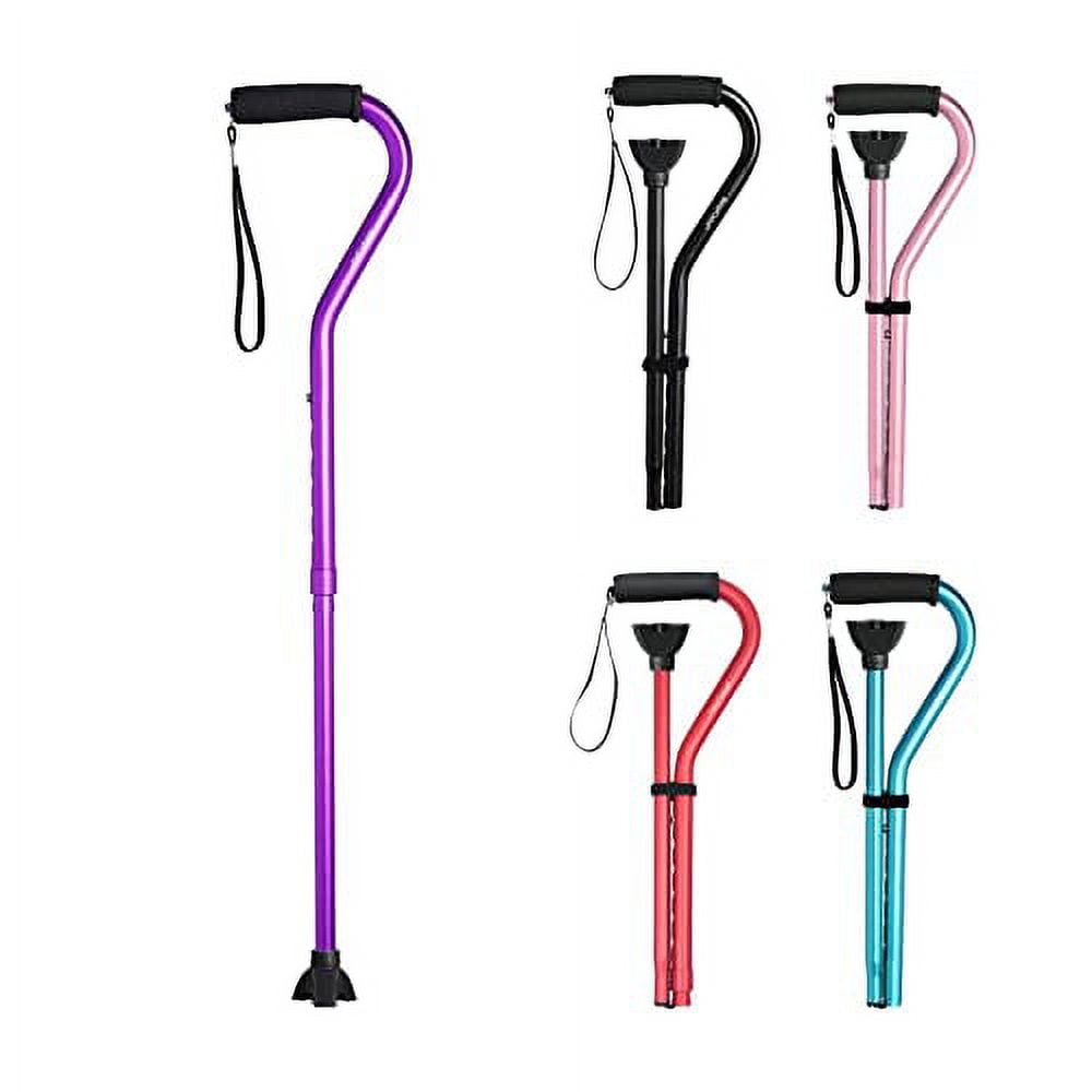 Medbasix Ladies Exclusive Height Adjustable Folding Fashion Cane, Choose  Color