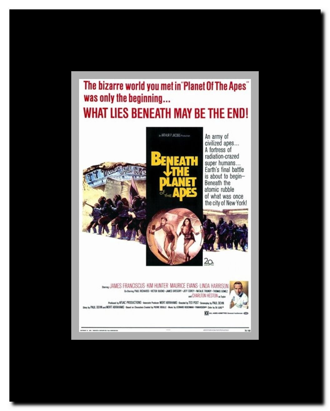 Beneath the Planet of Apes Framed Movie Poster