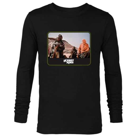 Beneath the Planet of the Apes 1970 General Ursus & Dr Zaius - Long Sleeve T-Shirt for Men - Customized-Black