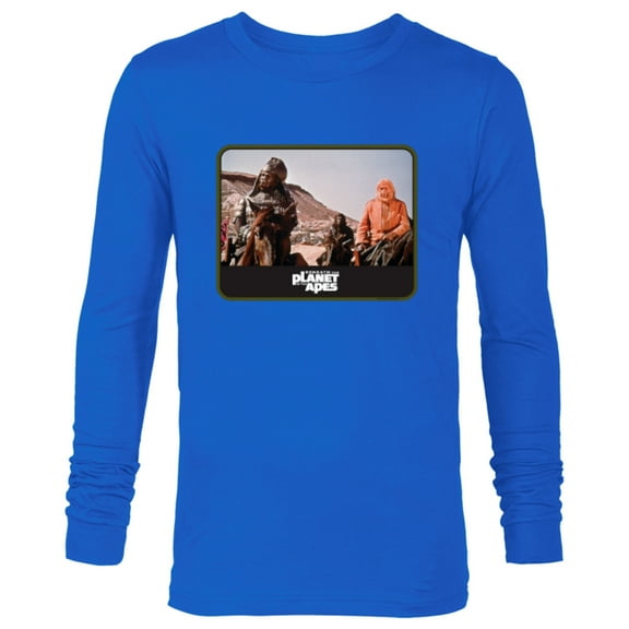 Beneath the Planet of the Apes 1970 General Ursus & Dr Zaius - Long Sleeve T-Shirt for Men - Customized-Navy