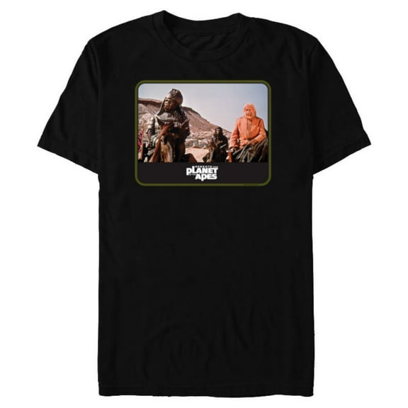 Beneath the Planet of the Apes 1970 General Ursus & Dr Zaius - Short Sleeve Blended T-Shirt for Adults - Customized-Black
