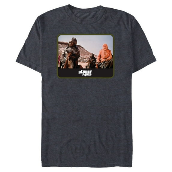 Beneath the Planet of the Apes 1970 General Ursus & Dr Zaius - Short Sleeve Blended T-Shirt for Adults - Customized-Navy Heather