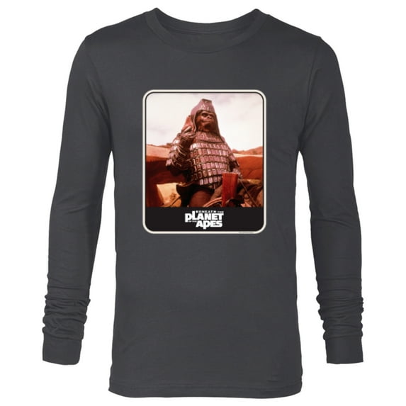 Beneath the Planet of the Apes 1970 Movie General Ursus - Long Sleeve T-Shirt for Men - Customized-Charcoal Heather