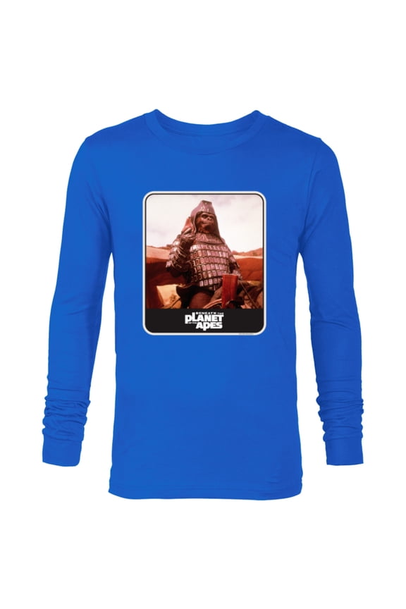 Beneath the Planet of the Apes 1970 Movie General Ursus - Long Sleeve T-Shirt for Men - Customized-Navy
