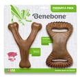 thumbnail image 1 of Benebone Wishbone & Dental Chew Dog Toy, Medium, 2-Pk (Size: 2-Pk), 1 of 5
