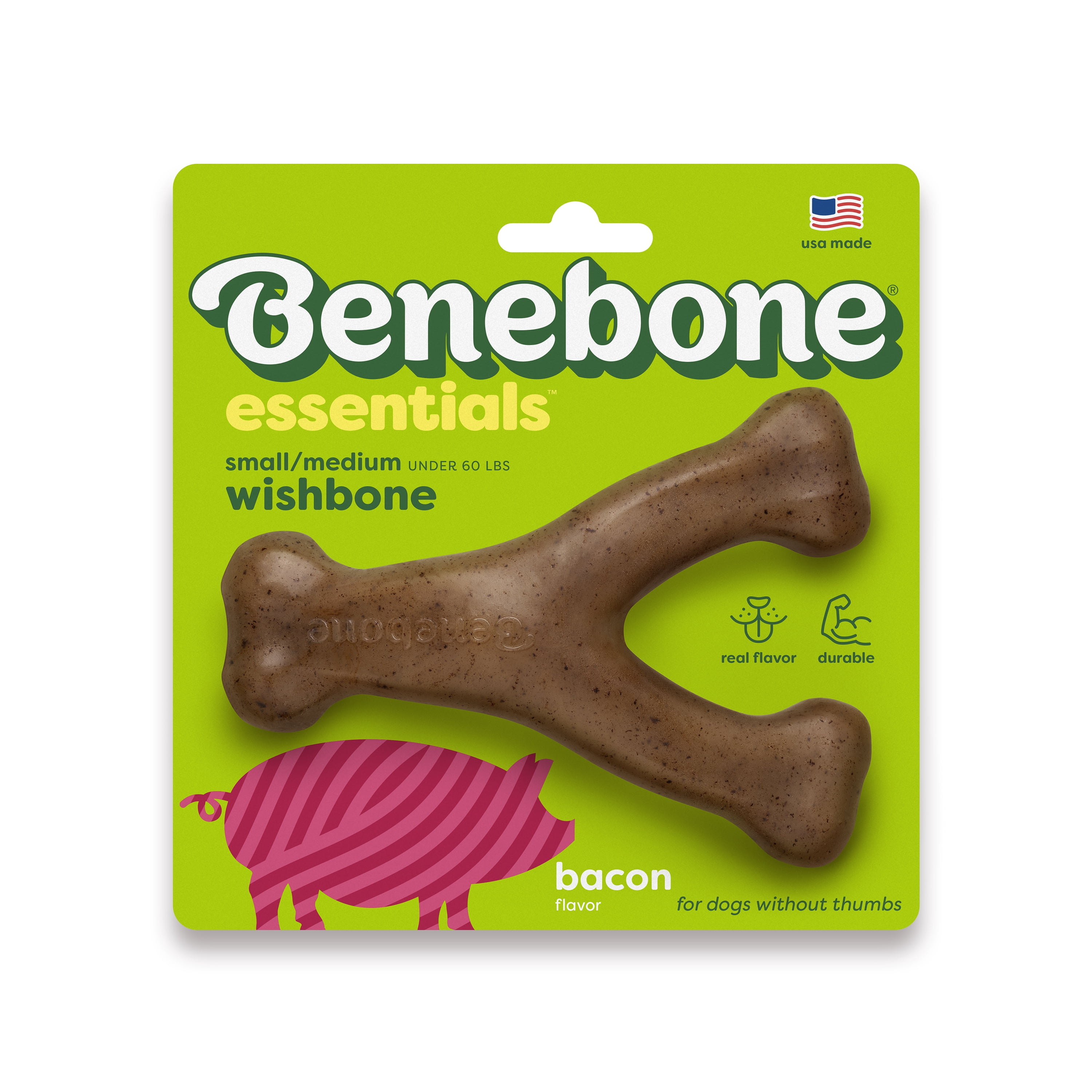 Benebone Essentials Wishbone Bacon S/M