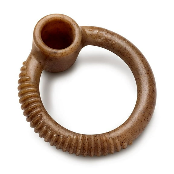 Benebone Ring Durable Dog Chew Toy for Aggressive Chewers, Real Bacon, Large