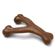 Benebone Wishbone Durable Dog Chew Toy for Aggressive Chewers, Real Peanut, Large