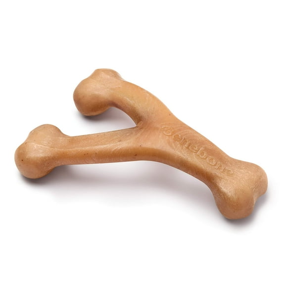 Benebone Wishbone Durable Dog MMF7Chew Toy for Aggressive Chewers, Real Chicken, Made in USA, Giant