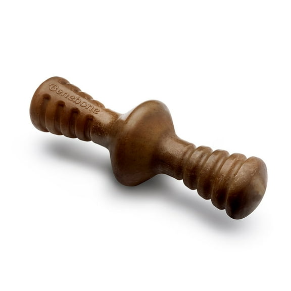 Benebone Zaggler Rolling Dog Chew Toy for Aggressive Chewers, Real Bacon, Giant