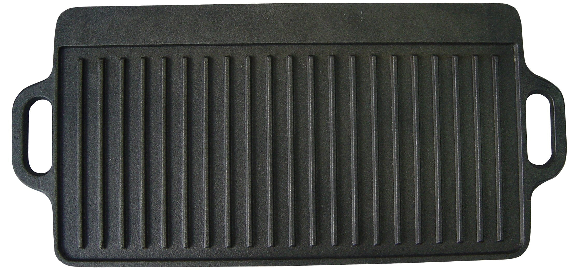 Bene Casa Large Black Cast Iron Reversible Griddle