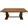 thumbnail image 1 of Benedict 81x39 Rectangle Dining Table with Solid Wood in Distressed Brown Finish, 1 of 3