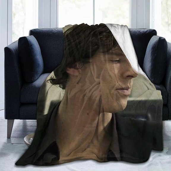 Benedict Cumberbatch Blanket Bedding Fleece Blanket Soft Throw Blankets Lightweight Anti-Static Blanket - 3 Sizes