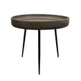 thumbnail image 1 of Benedict Jay Solid Wood Round Side Table in Gray Finish, 1 of 5