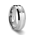 thumbnail image 1 of Benedict Palladium Inlaid Beveled Tungsten Ring, 1 of 1
