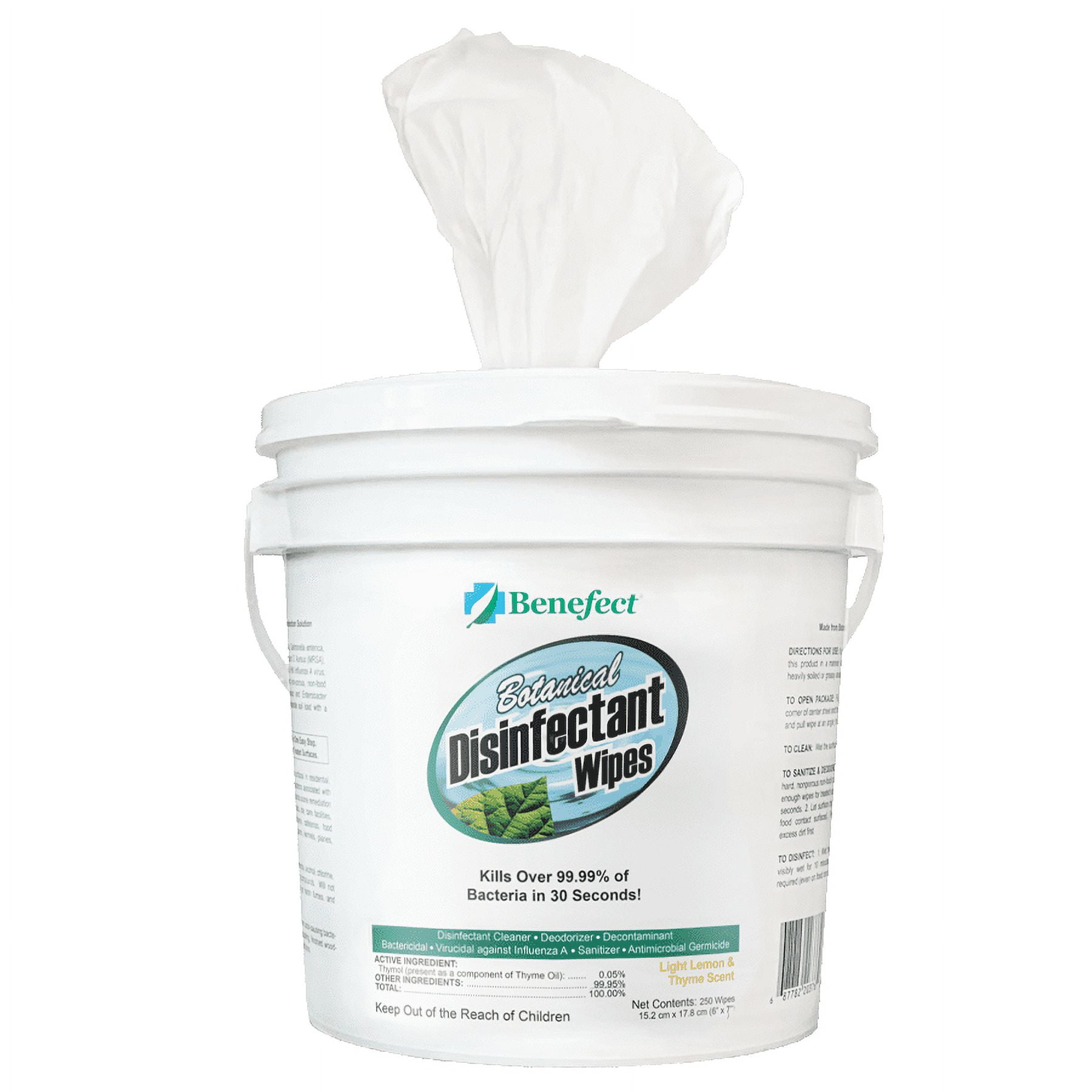 Benefect Botanical Disinfectant Wipes Kills Bacteria & Viruses