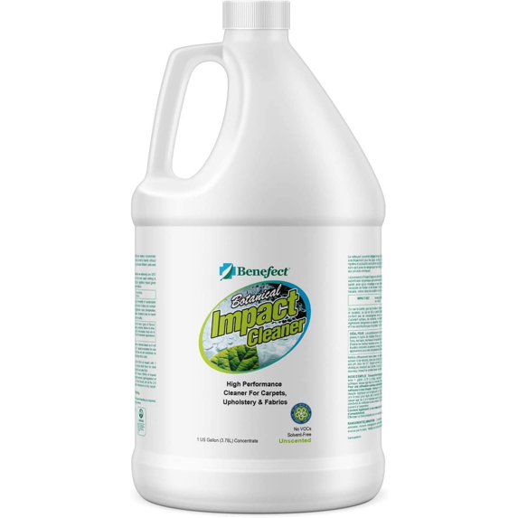 Benefect Impact Cleaner - Botanical Carpet, Fabric, Upholstery Cleaner and Deodorizer & Concentrate - Remove Stains & Provides a Deeper, Lasting Clean - 1 Gallon