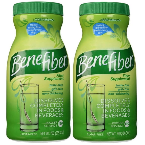 Benefiber Fiber Supplement - 730g 190 Servings (Pack of 2)