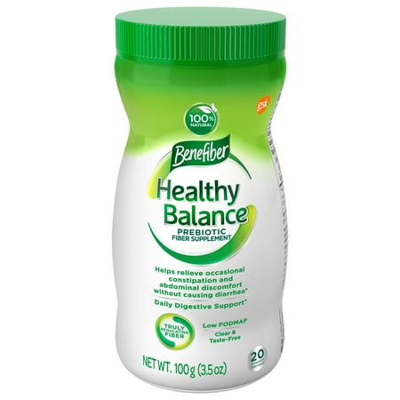 Benefiber Healthy Balance Low FODMAP Prebiotic Fiber Powder, 3.5 Oz