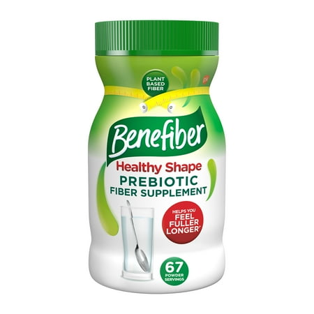 Benefiber Healthy Shape Prebiotic Glp-1 Friendly Fiber Supplement Powder for Digestive Health, 17.6 Oz