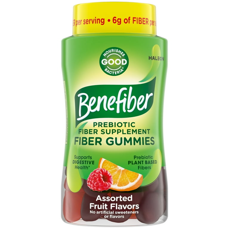 Benefiber Prebiotic Fiber Gummies for Digestive Health Assorted