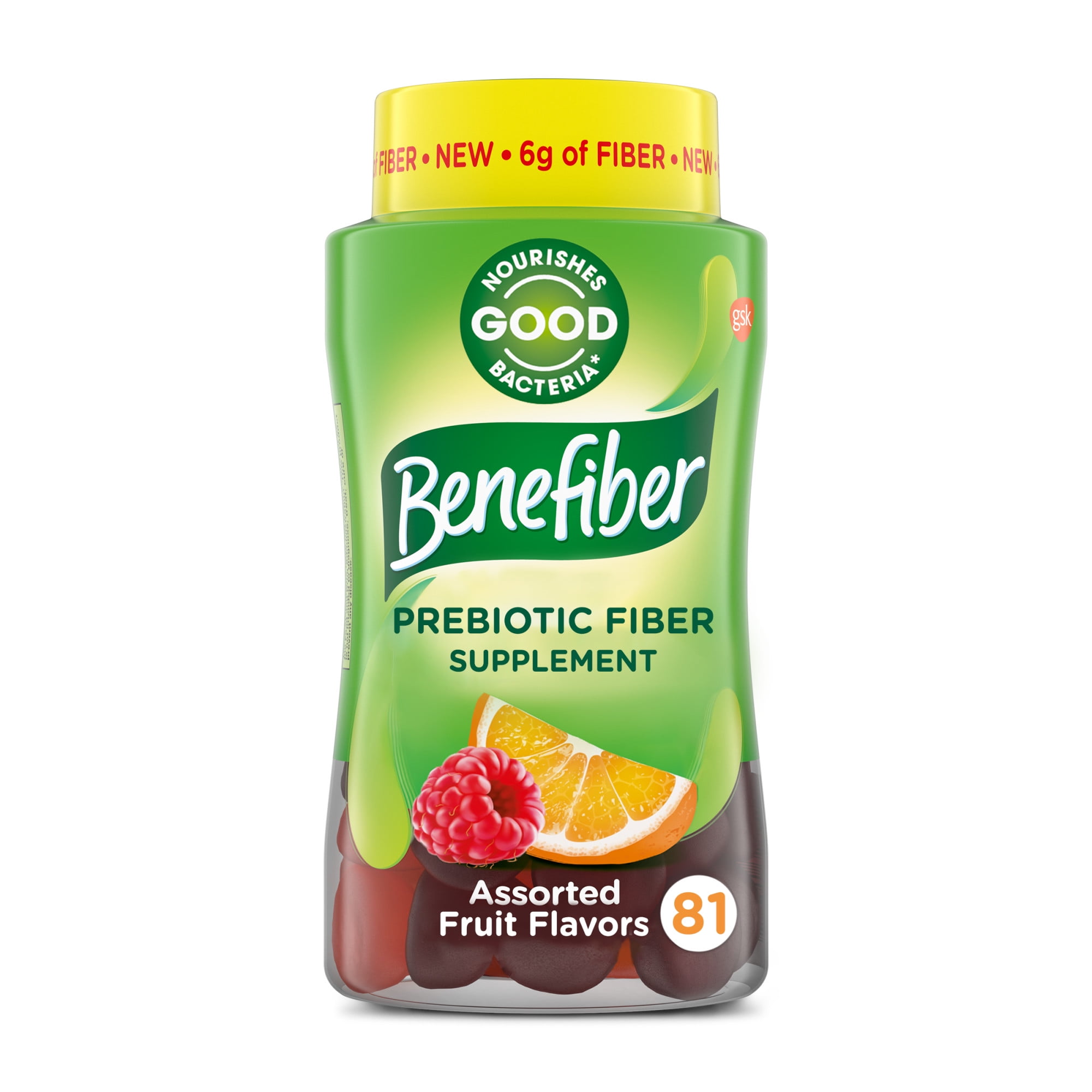 Benefiber Prebiotic Fiber Supplement Gummies for Digestive Health