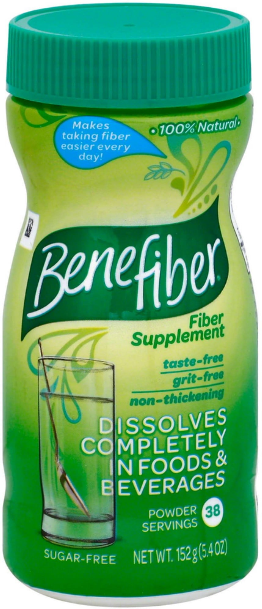 Benefiber Sugar Free Fiber Supplement Powder 5.40 oz (Pack of 2)