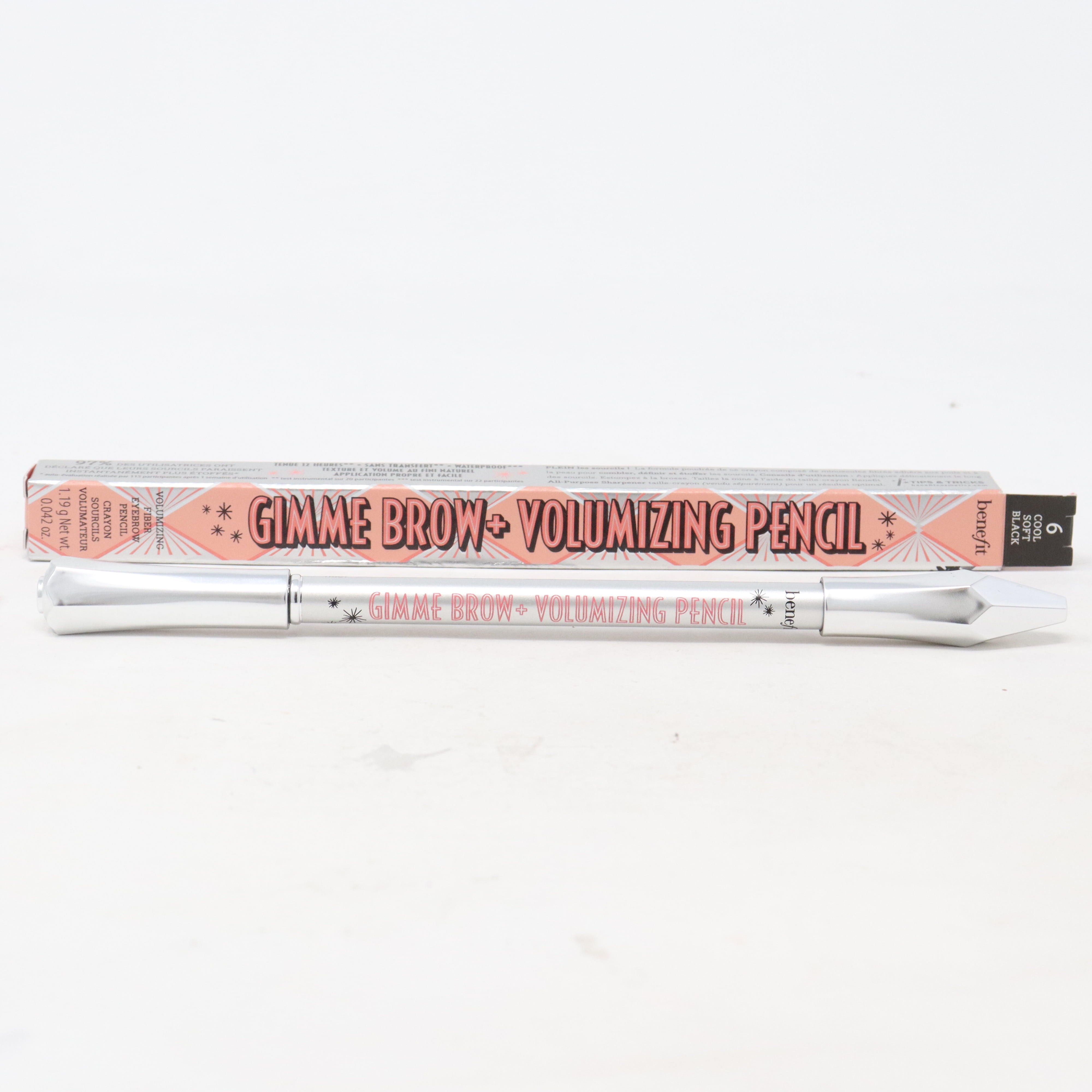 Benefit Cosmetics Gimme Brow+ Volumizing Fiber Eyebrow Pencil Color: 6 Size: .25OZ