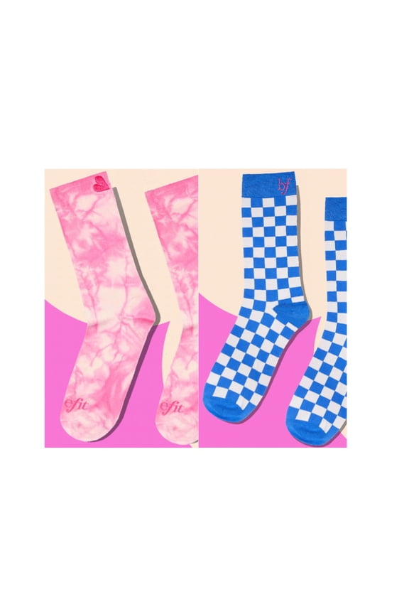 Cosmetics Socks, 2 Pairs, Mix Colors