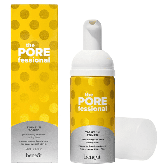 Benefit Cosmetics Mini The POREfessional Tight n Toned Pore-Refining AHA+PHA Toner 2 oz / 60 mL