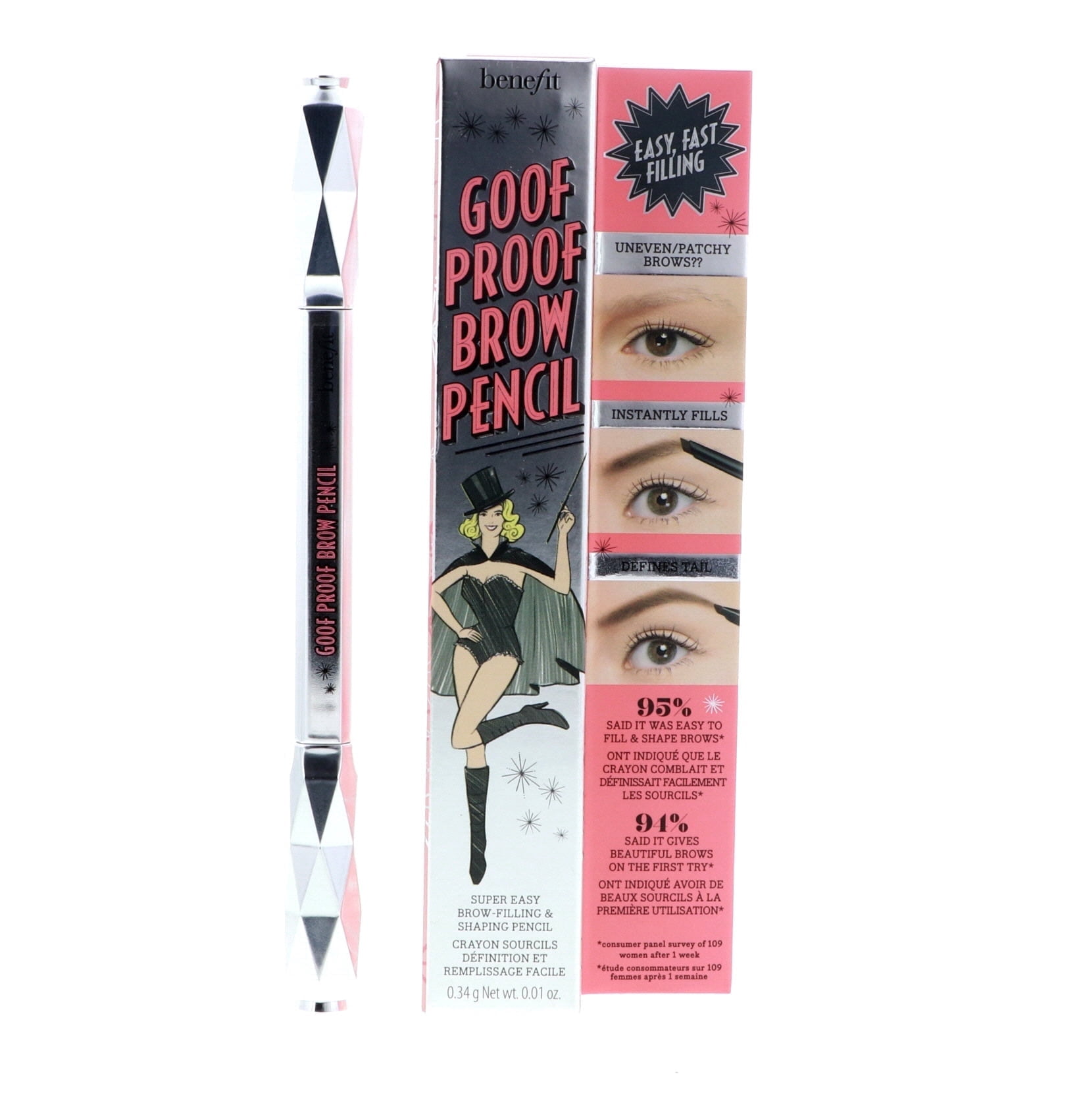 Benefit Goof Proof Brow Pencil, Medium, 0.01 Ounce