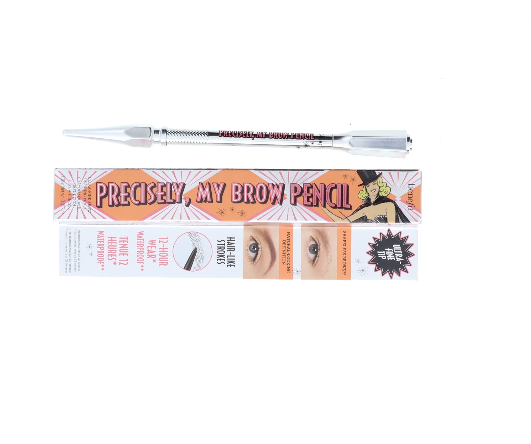 Benefit Precisely My Brow Pencil Ultra Fine Brow Defining, No. 4, Medium, 0.002 Ounce