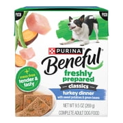 Purina Beneful Freshly Prepared Classics Turkey Dinner Wet Dog Food, 9.5 oz Carton